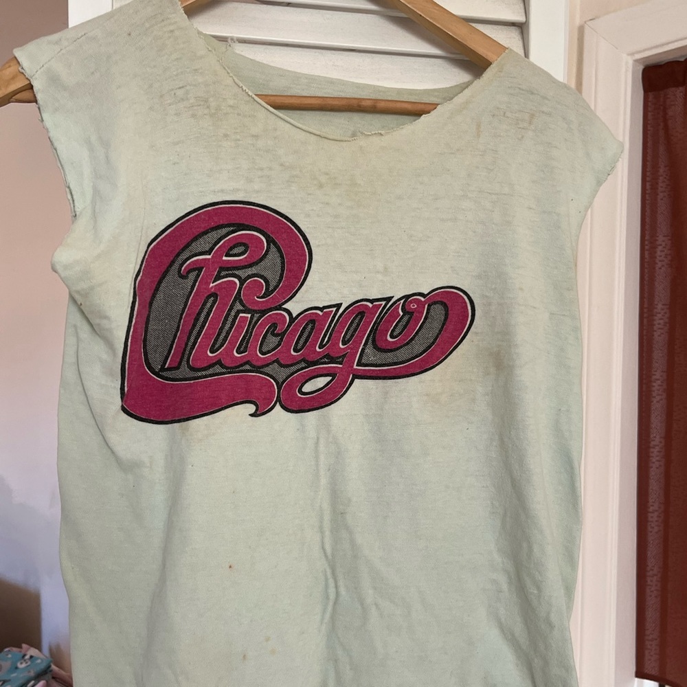 1970s vintage rare Chicago sleeveless shirt